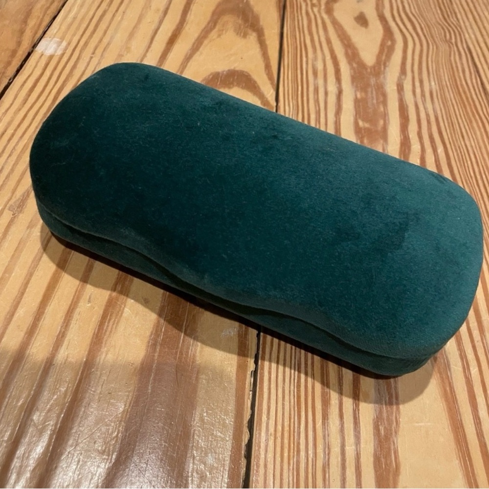 Gucci Velvet Eyewear Case with Satin Pouch - Greenish Teal & Rose - Picture 5 of 6